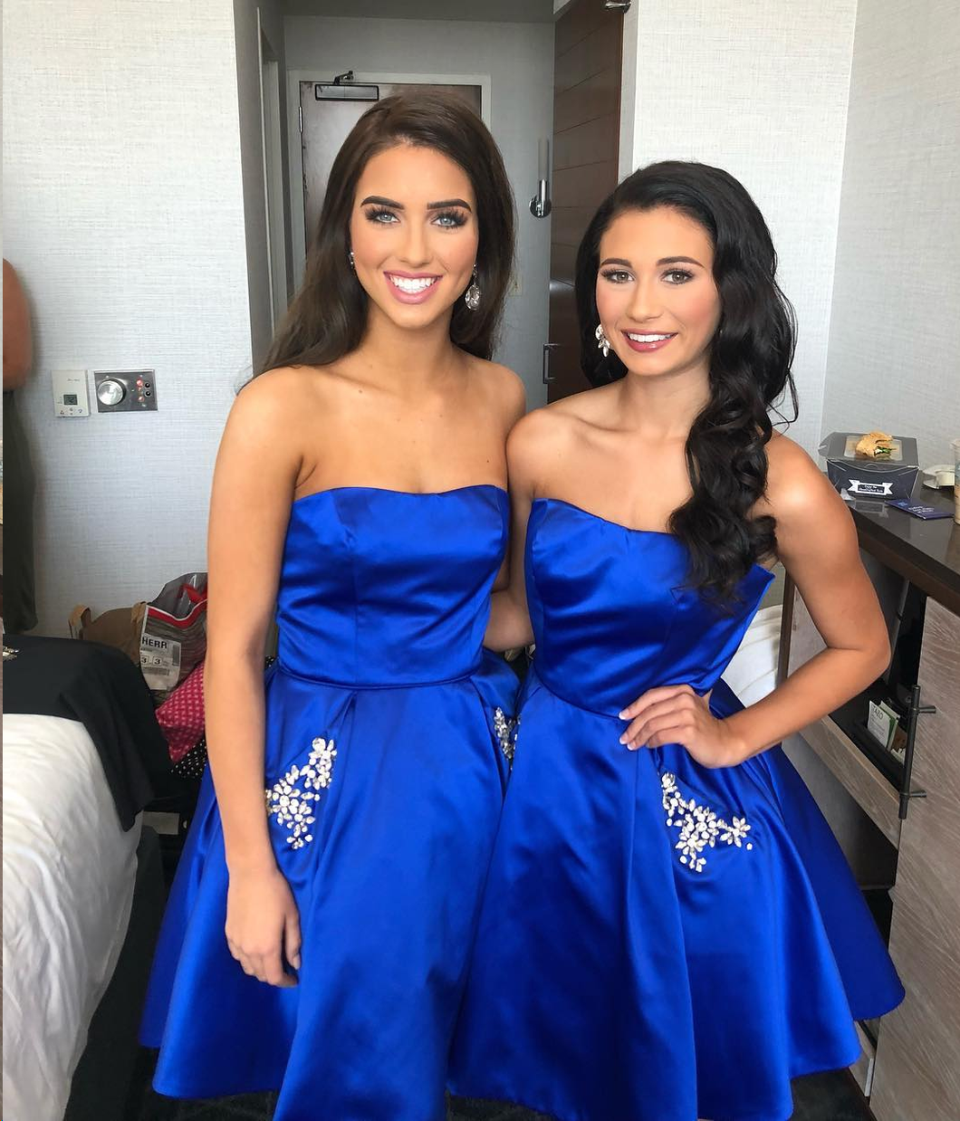 Cute Homecoming Dresses Strapless Rhinestone Short Prom Dress with Pockets Party Dress Homecoming Dress BabaMila