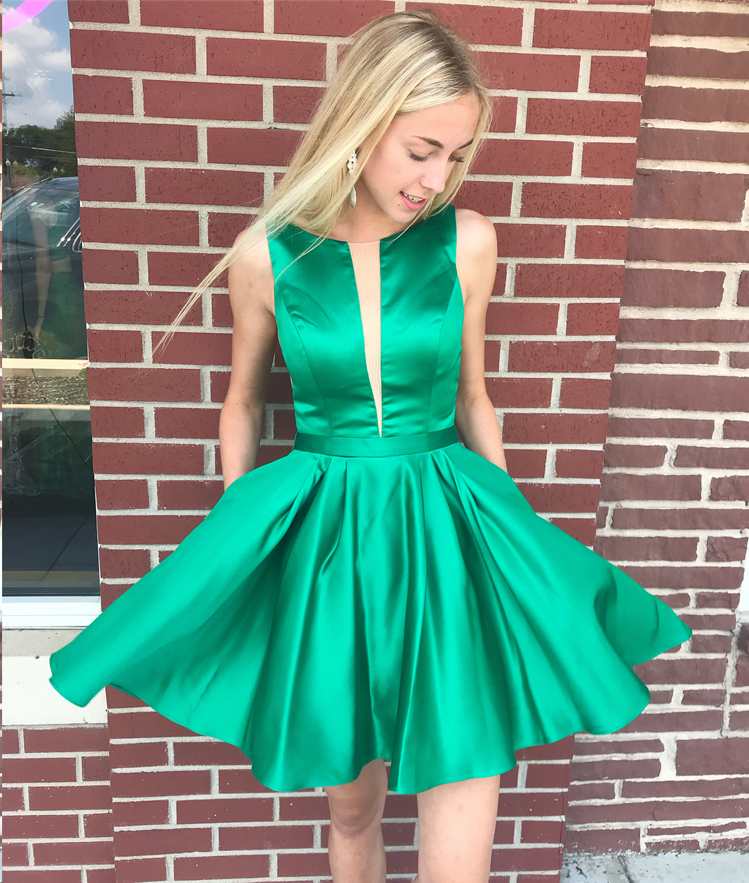 Cheap Homecoming Dresses A Line Royal Blue Short Prom Dress Yellow Party Dress Homecoming Dress BabaMila