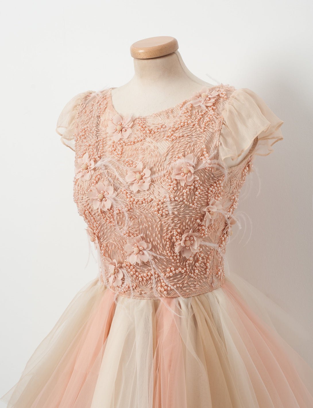 Sparkly Homecoming Dresses Aline Beading Hand-Made Flower Short Prom Dress Party Dress Homecoming Dress BabaMila