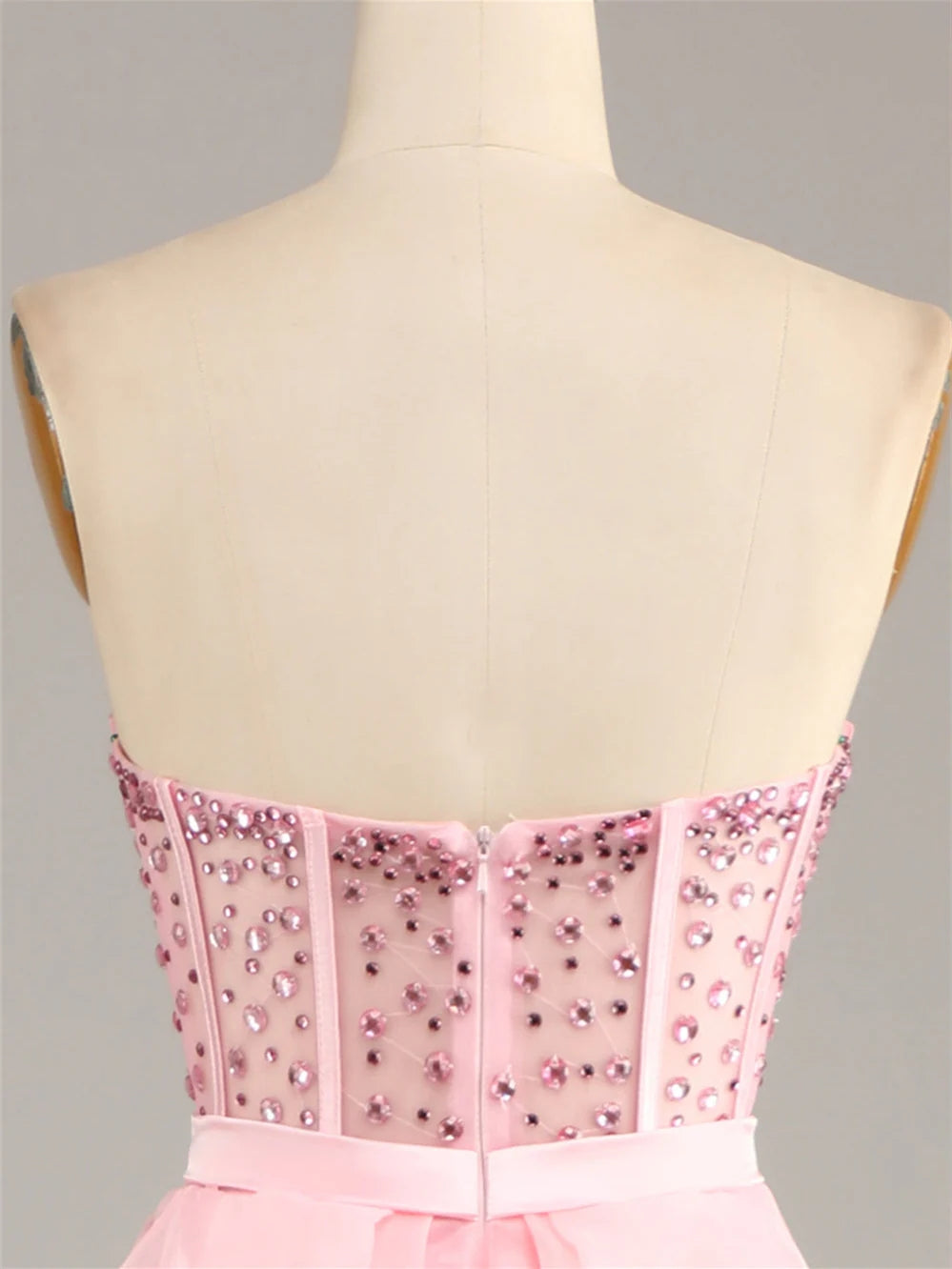 Ball-Gown Strapless Sleeveless Floor-Length Beaded Evening Dress BabaMila