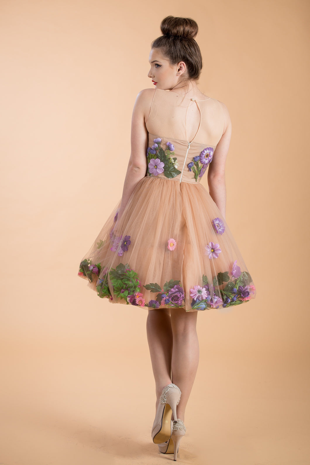 Beautiful Homecoming Dresses A-line Floral Romantic Short Prom Dress Cute Party Dress Homecoming Dress BabaMila