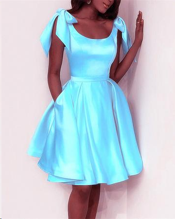 Simple Homecoming Dresses Scoop Aline Red Short Prom Dress Cute Party Dress Homecoming Dress BabaMila