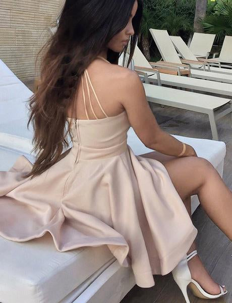 Cheap Homecoming Dresses Aline Spaghetti Straps Short Prom Dress Simple Party Dress Homecoming Dress BabaMila