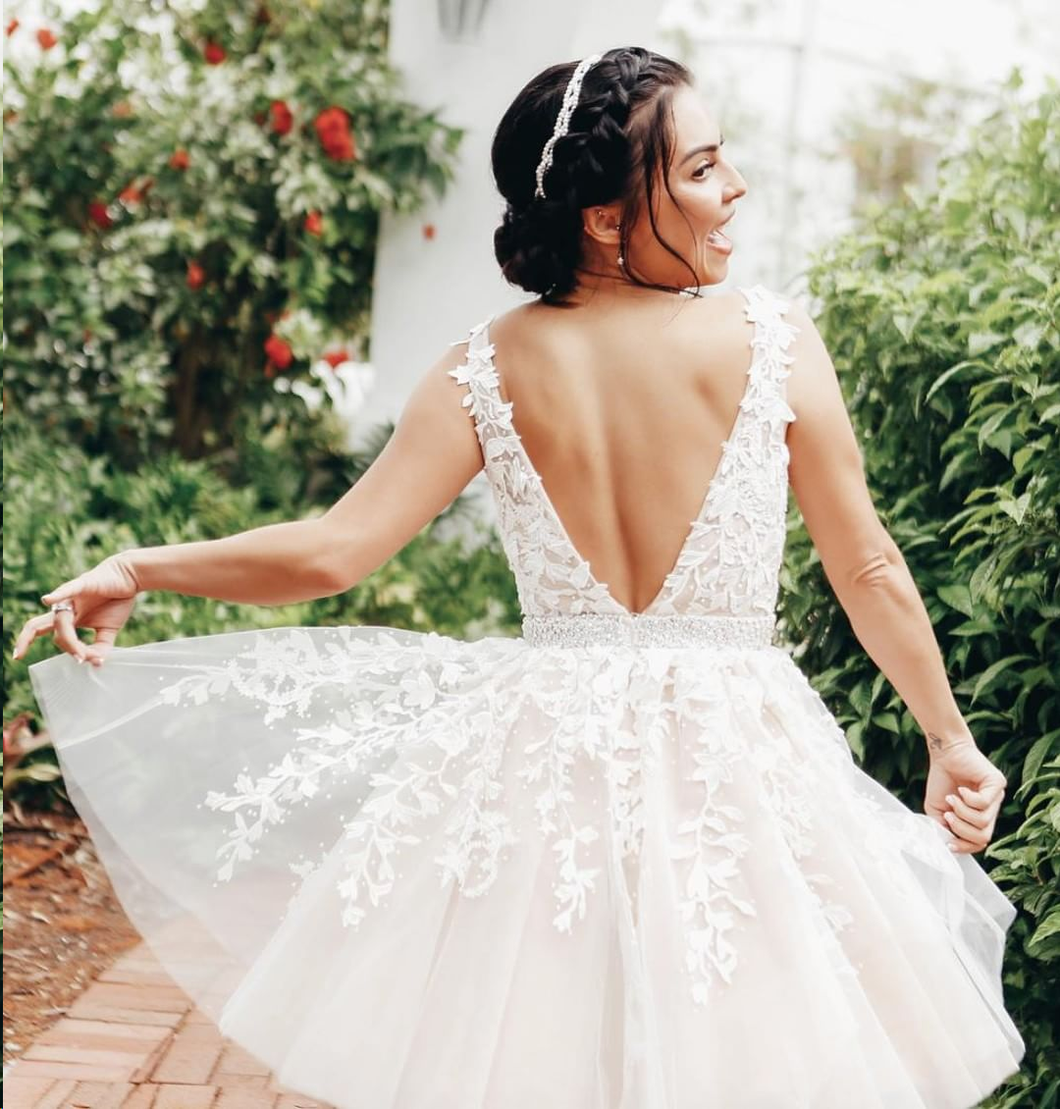 Cute Homecoming Dresses Straps A-line Romantic Short Prom Dress Fashion Party Dress Homecoming Dress BabaMila