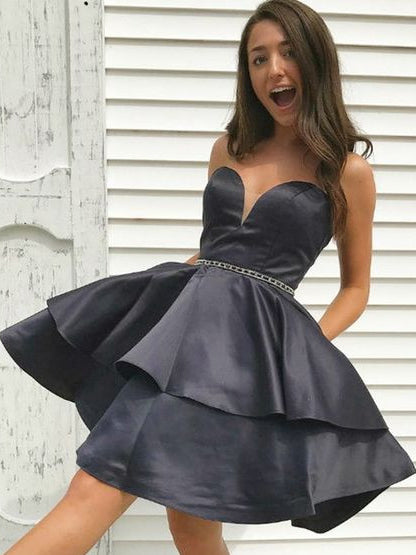 Little Black Dress Homecoming Dresses Aline Sweetheart Short Prom Dress Party Dress Homecoming Dress BabaMila
