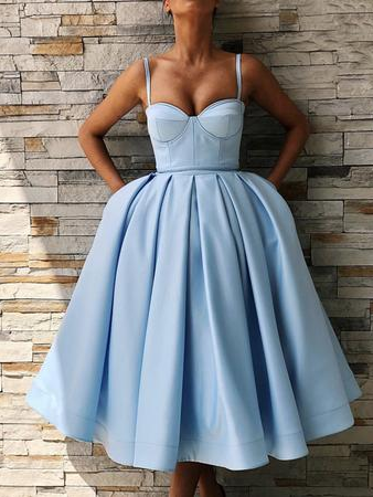 Simple Homecoming Dresses Spaghetti Straps Aline Short Prom Dress Cute Party Dress Homecoming Dress BabaMila