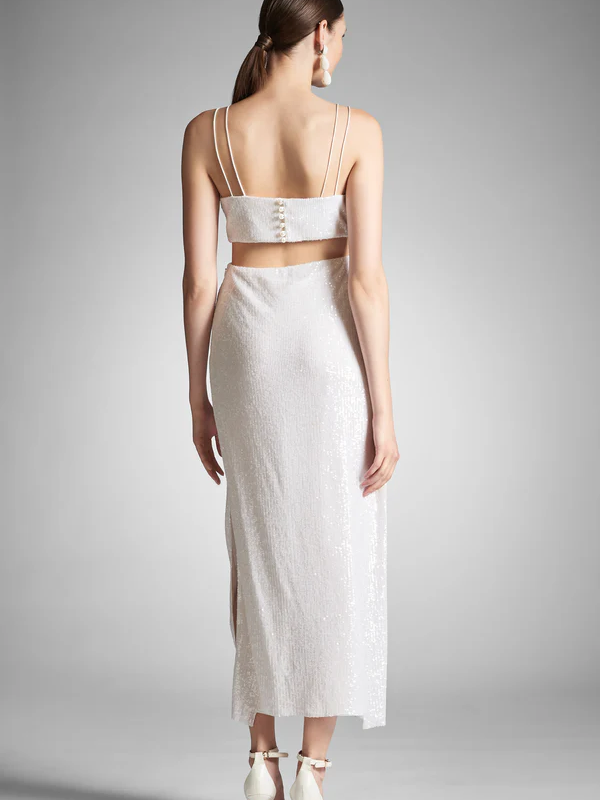 Sheath/Column Stretch Sequins Spaghetti Straps Ankle-Length Homecoming Dresses BabaMila