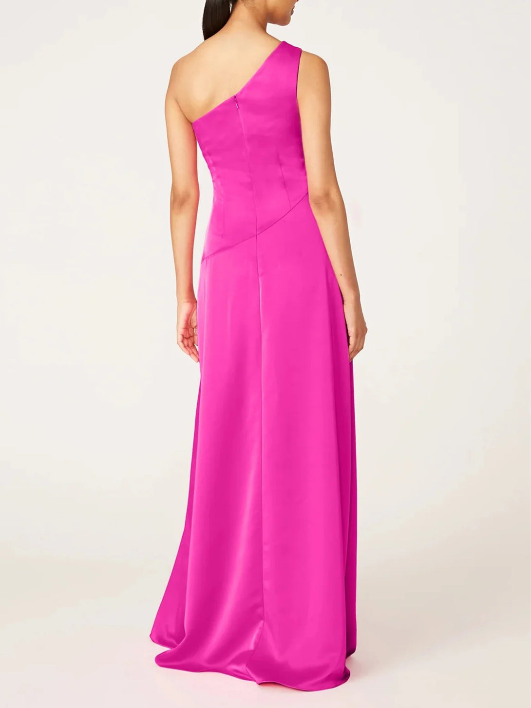 A-Line/Princess One-Shoulder Sleeveless Floor-Length Evening Dress with Ruffles BabaMila