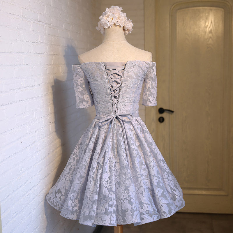 Homecoming Dress Lace Off-the-shoulder Short Prom Dress Party Dress Homecoming Dress BabaMila