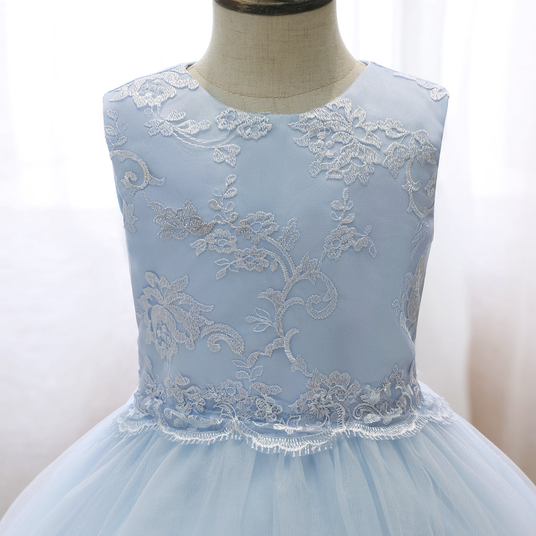 Scoop Neck Sleeveless Knee-Length Lace/Satin/Tulle Holiday＆Christmas Dresses With Belt Gidiondress