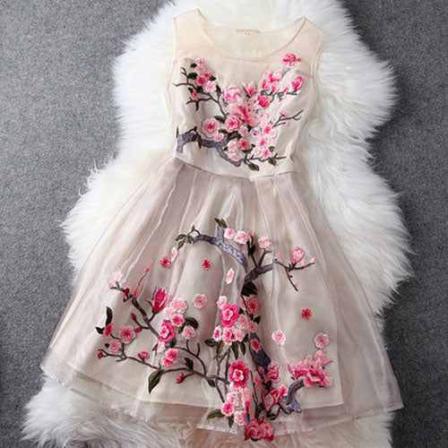Chic Homecoming Dresses A-line Embroidery Short Prom Dress Party Dress Homecoming Dress BabaMila