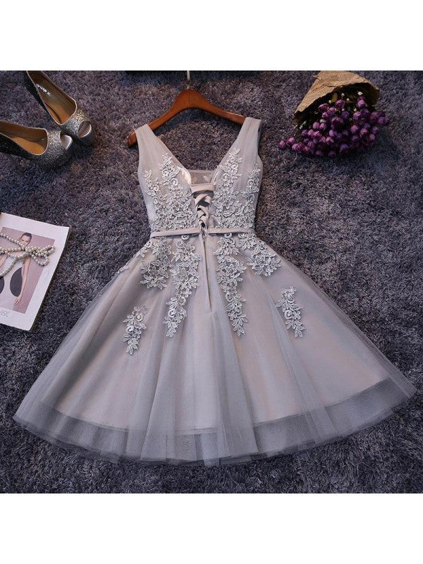 Homecoming Dress Sexy A-line V-neck Short Prom Dress Party Dress Homecoming Dress BabaMila