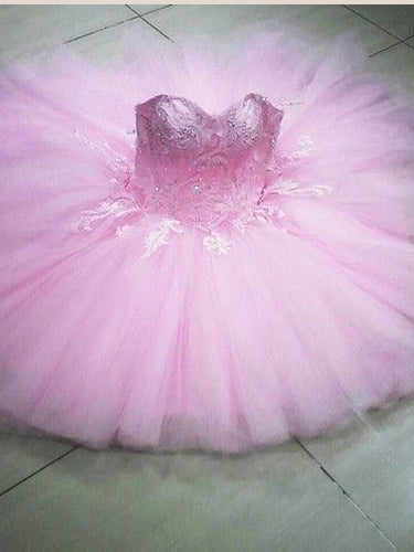 Ball Gown Homecoming Dresses Sweetheart Pink Short Prom Dress Chic Party Dress Homecoming Dress BabaMila