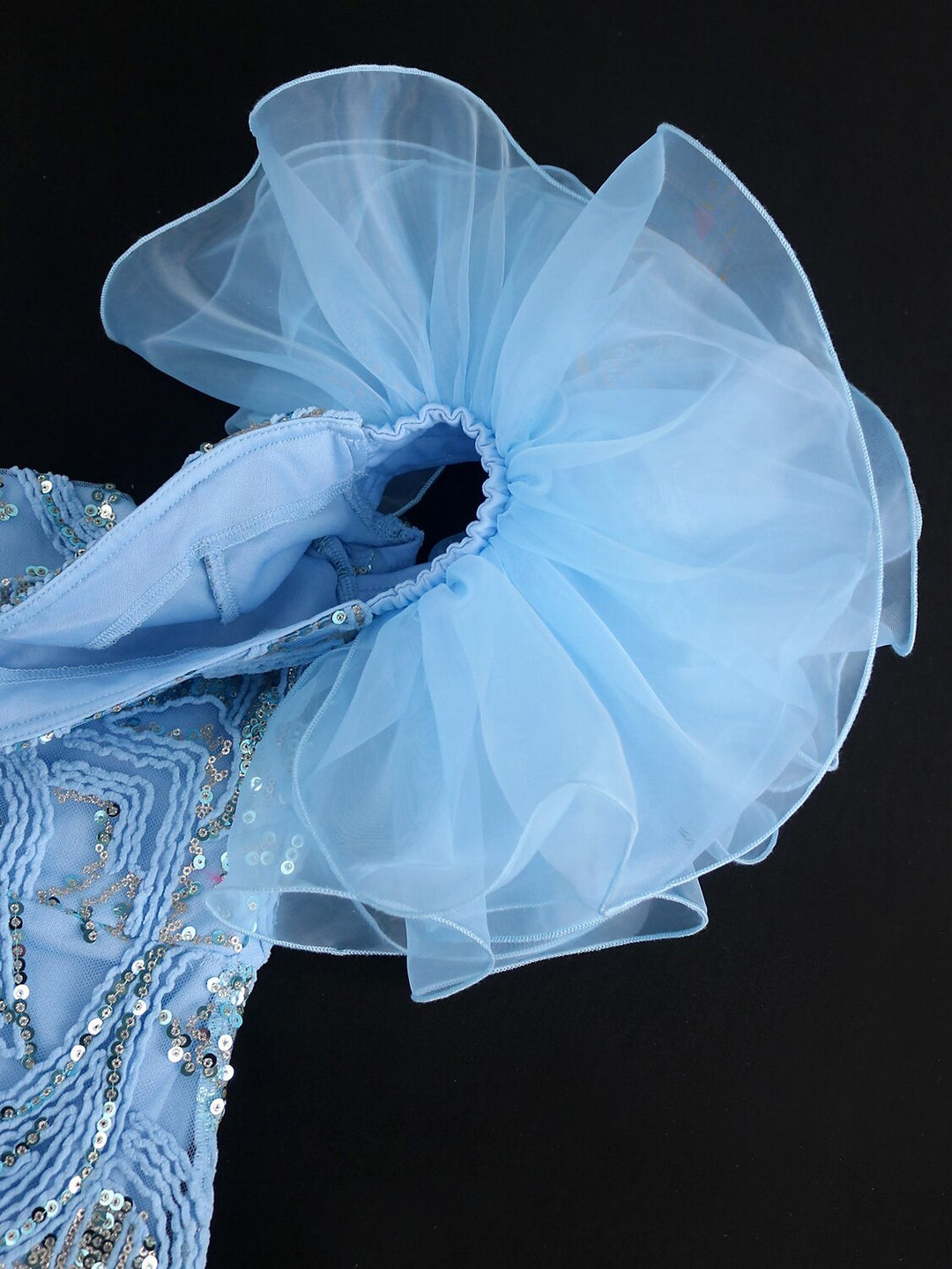Sheath/Column Off-the-Shoulder Sleeveless Tea-Length Party Cocktail Homecoming Dress With Sequins BabaMila
