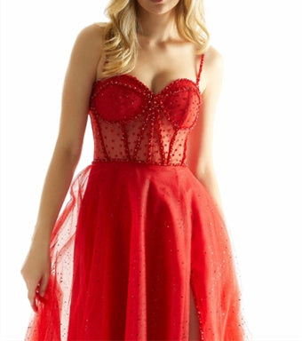 A-Line/Princess Spaghetti Straps Sweetheart Sleeveless Floor-length Long Prom Dresses BabaMila