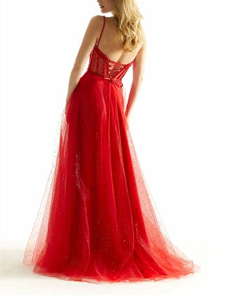 A-Line/Princess Spaghetti Straps Sweetheart Sleeveless Floor-length Long Prom Dresses BabaMila