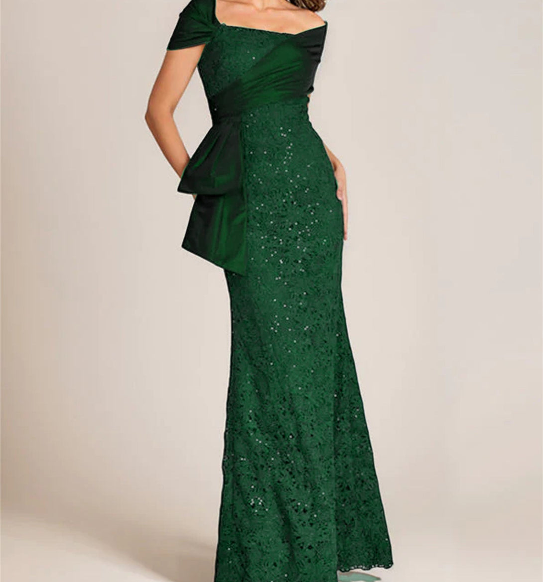 Trumpet/Mermaid Off-The-Shoulder Lace Mother Of The Bride Dresses With Applique & Beading BabaMila