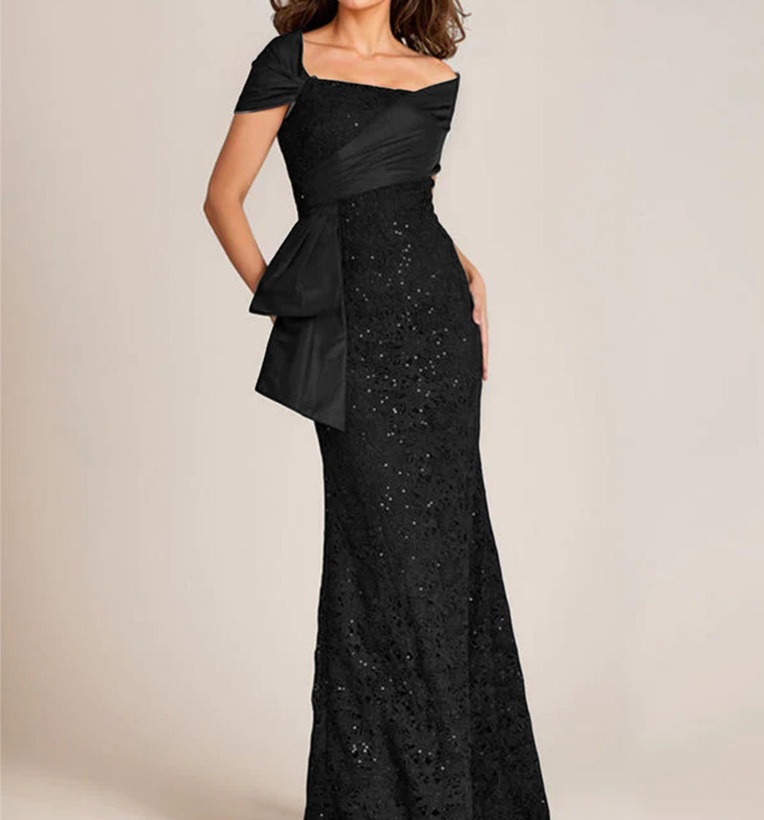Trumpet/Mermaid Off-The-Shoulder Lace Mother Of The Bride Dresses With Applique & Beading BabaMila