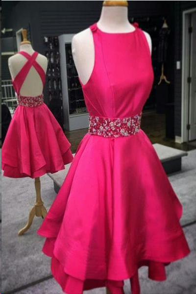 Cheap Yellow Homecoming Dresses Criss-Cross Straps Short Prom Dress Party Dress Homecoming Dress BabaMila