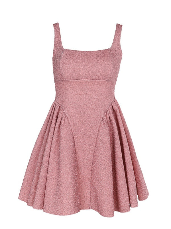 A Line/Princess Square Neck Sleeveless Short/Mini Party Dance Cocktail Homecoming Dress with Bowknot BabaMila