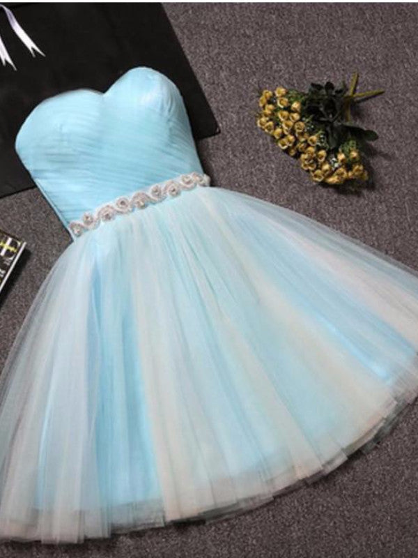 Homecoming Dress Sexy A-line Strapless Short Prom Dress Party Dress Homecoming Dress BabaMila