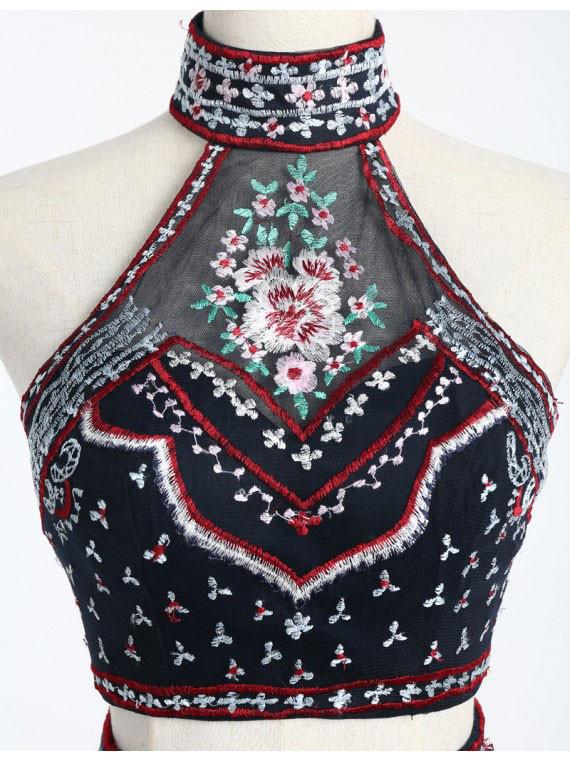 Homecoming Dress Sexy Two Pieces Embroidery Short Prom Dress Party Dress Homecoming Dress BabaMila
