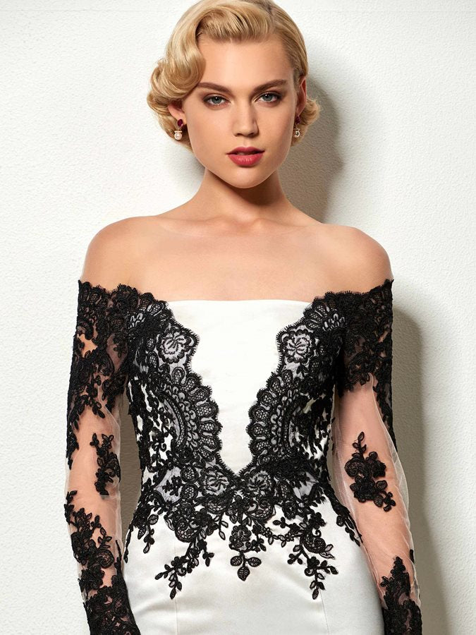 Long Sleeve Homecoming Dresses Black Sheath Short Prom Dress Party Dress Homecoming Dress BabaMila