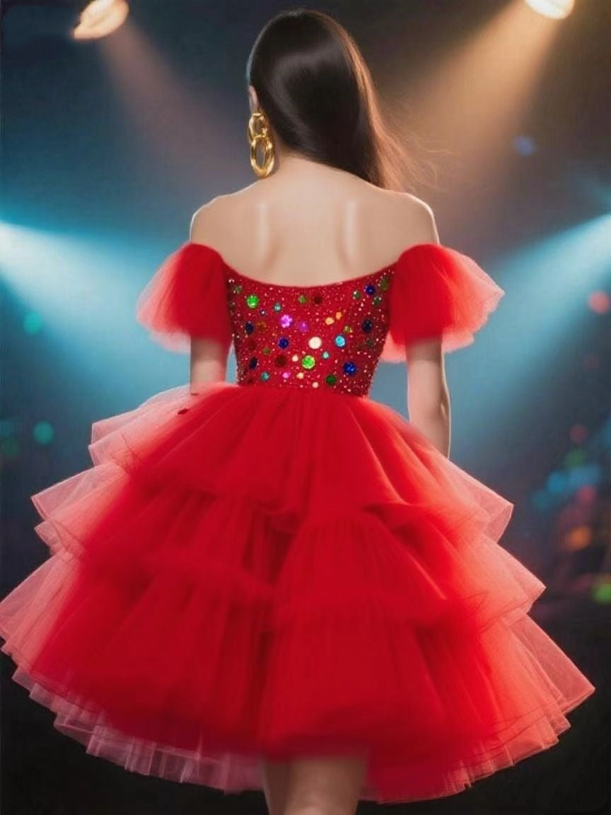 Off-Shoulder Party Dress for Women Homecoming Dresses Short Prom Dress BabaMila
