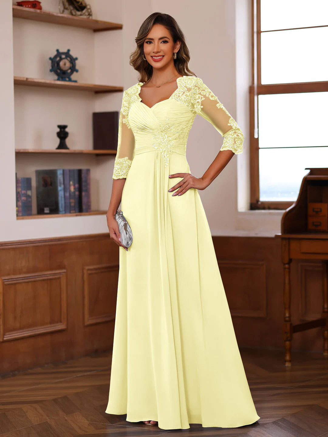 Sheath/Column Off-The-Shoulder Short Sleeves Tea-Length Unique Mother Of The Bride Dresses With Feathers BabaMila