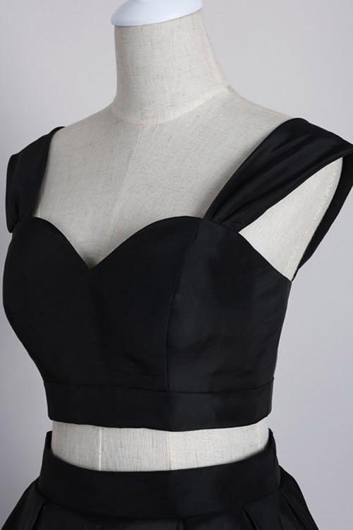 Sexy Homecoming Dress A-line Off-the-shoulder Tea-length Short Prom Dress Chic Party Dress Homecoming Dress BabaMila