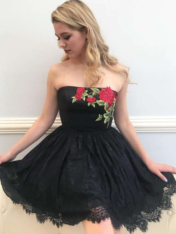 Homecoming Dress Chic Little Black Dress Short Prom Dress Party Dress Homecoming Dress BabaMila