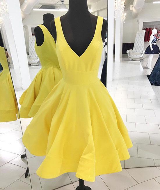 Homecoming Dress V-neck Sleeveless Short Prom Dress Party Dress Homecoming Dress BabaMila