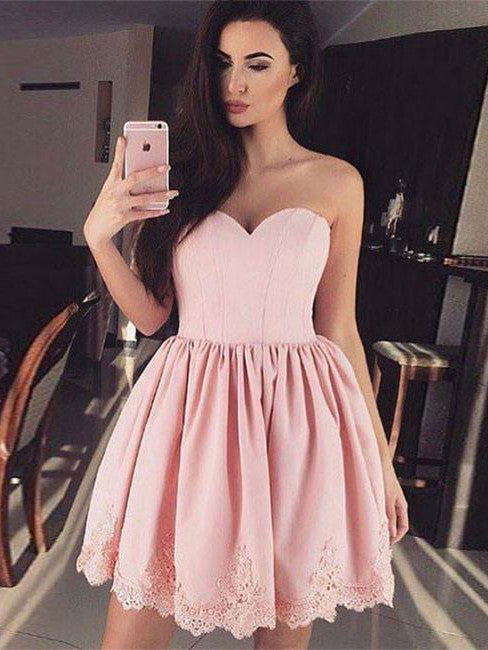 Homecoming Dress Sweetheart Ruffles Short Prom Dress Party Dress Homecoming Dress BabaMila
