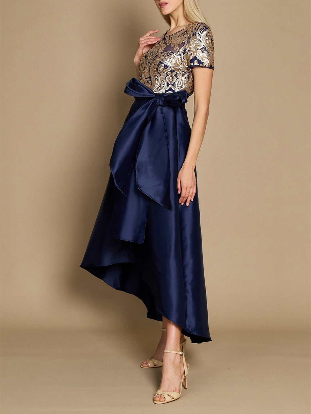 A-Line/Princess Asymmetrical Ankle Length Mother Of The Bride Dress BabaMila