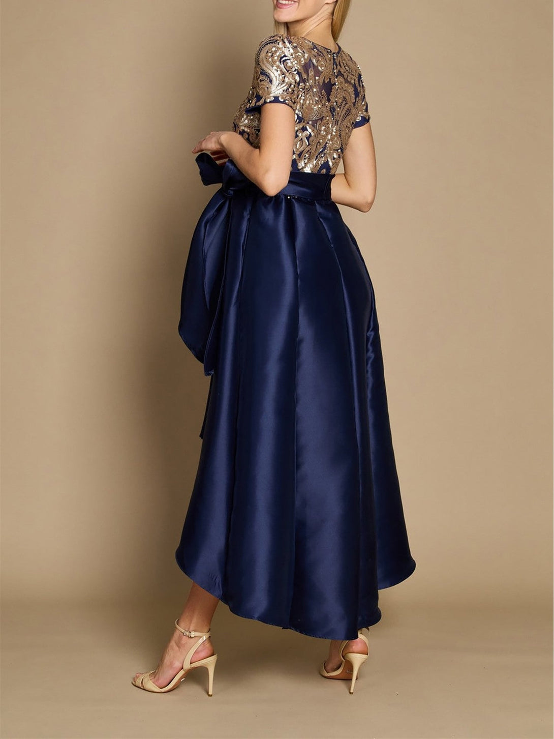 A-Line/Princess Asymmetrical Ankle Length Mother Of The Bride Dress BabaMila