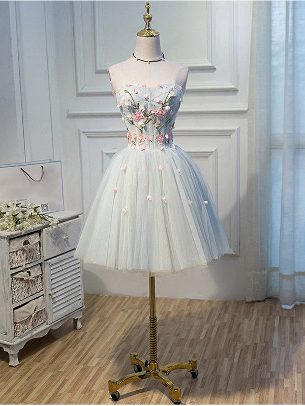 Homecoming Dress Sexy A-line Strapless Short Prom Dress Party Dress Homecoming Dress BabaMila