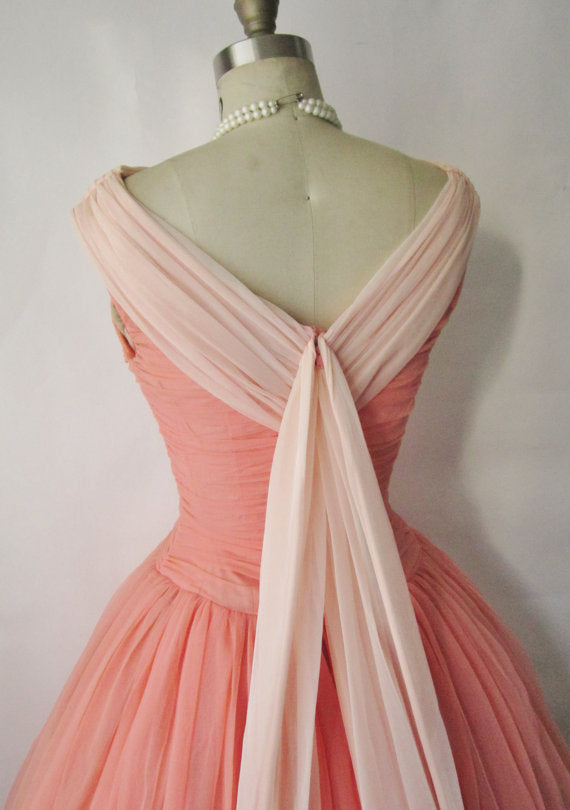 Homecoming Dress Chic Watermelon Vintage Short Prom Dress Party Dress Homecoming Dress BabaMila