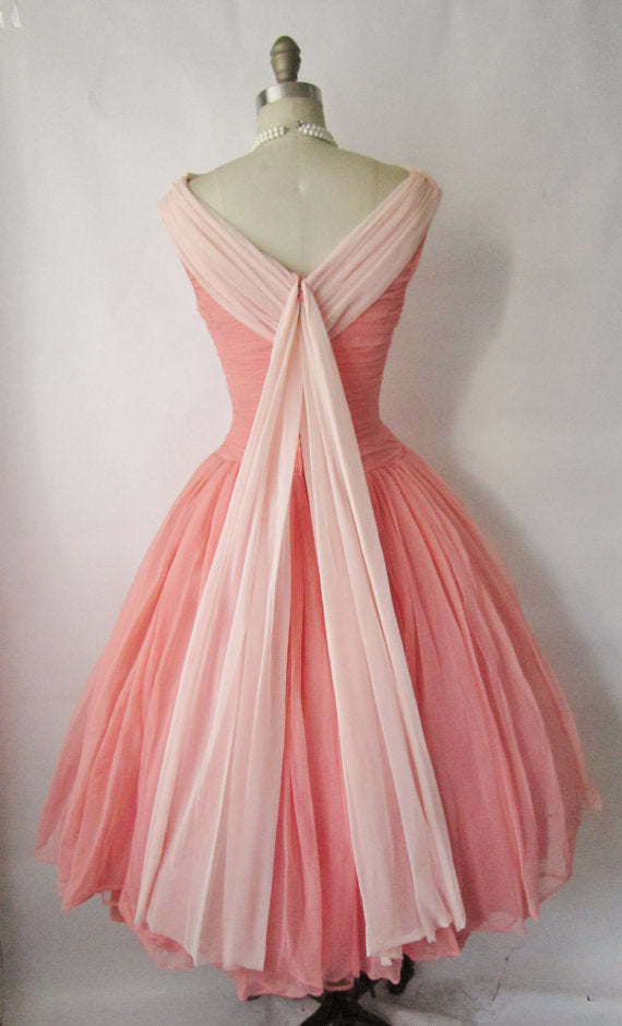 Homecoming Dress Chic Watermelon Vintage Short Prom Dress Party Dress Homecoming Dress BabaMila
