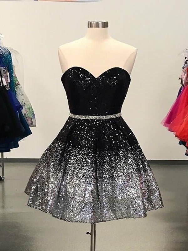 Homecoming Dress Cute Little Black Dress Short Prom Dress Party Dress Homecoming Dress BabaMila