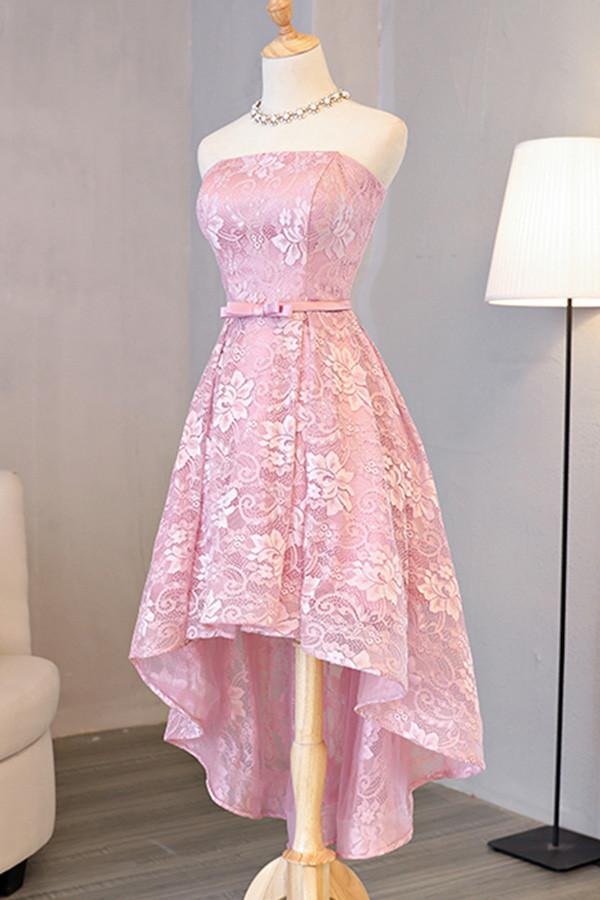 Homecoming Dress Beautiful Lace Asymmetrical Short Prom Dress Party Dress Homecoming Dress BabaMila