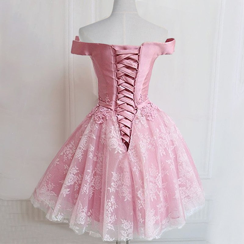 Homecoming Dress Off-the-shoulder Taffeta Short Prom Dress Party Dress Homecoming Dress BabaMila