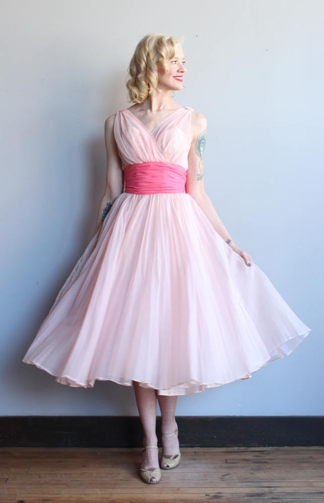 Homecoming Dress Chiffon Vintage Blue Pink Short Prom Dress Party Dress Homecoming Dress BabaMila