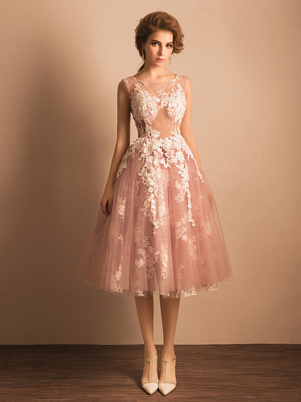 Homecoming Dress Sexy Pink Appliques Short Prom Dress Party Dress Homecoming Dress BabaMila