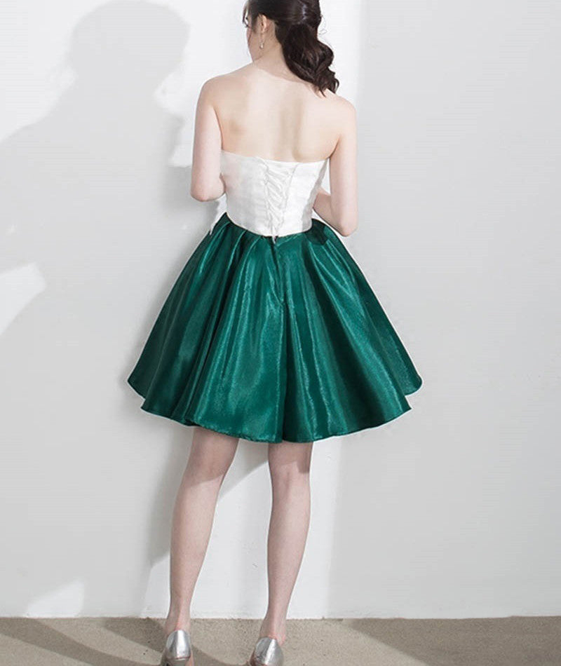 Homecoming Dress Sexy Strapless Lace-up Short Prom Dress Party Dress Homecoming Dress BabaMila