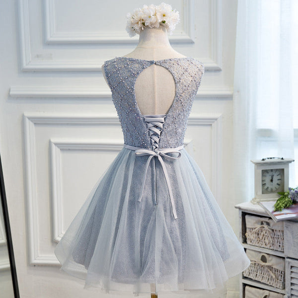 Homecoming Dress Chic Lace Beading Short Prom Dress Party Dress Homecoming Dress BabaMila