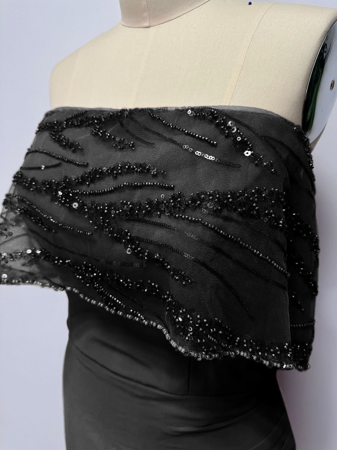 A-Line/Princess Sparkly Portrait Neckline Floor-Length Mother Of The Bride Dresses BabaMila