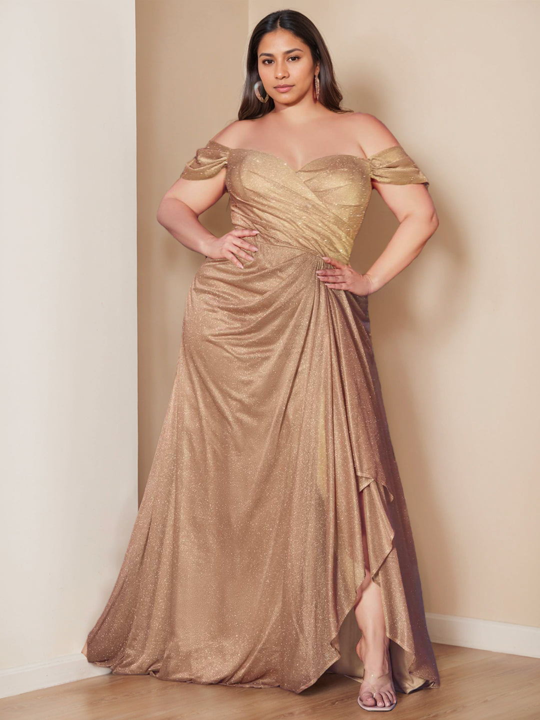 Mermaid/Trumpet Sweetheart Off-The-Shoulder Sleeveless Floor-Length Prom Evening Dresses with Sequins/Ruffles BabaMila