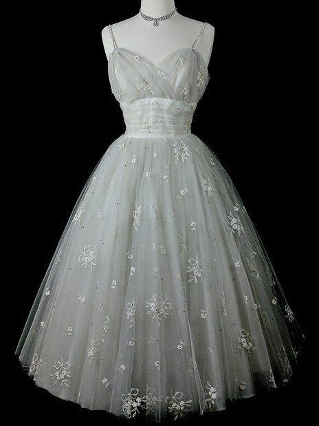 Homecoming Dress Chic Ivory Vintage Tulle Short Prom Dress Party Dress Homecoming Dress BabaMila