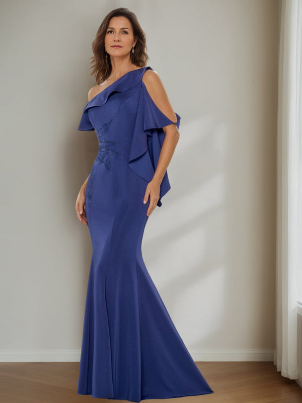A-Line/Princess Asymmetric Ankle-Length Mother Of The Bride Dresses BabaMila