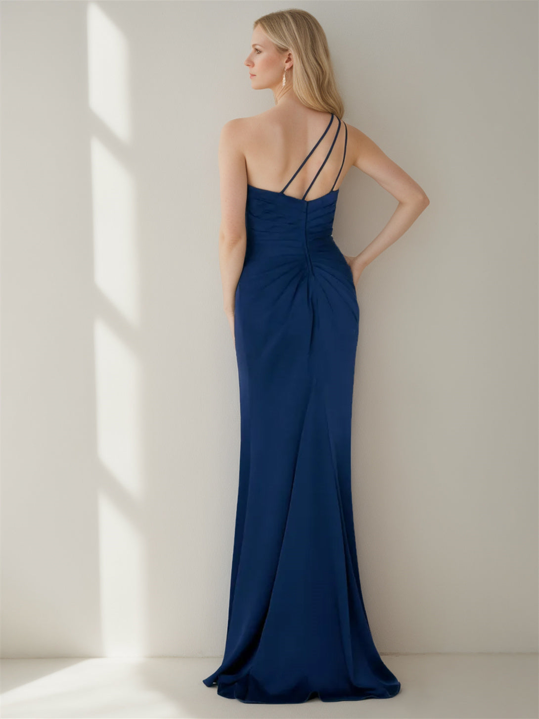 Mermaid/Trumpet Asymmetric Sleeveless Floor-Length Mother Of The Bride Dresses BabaMila